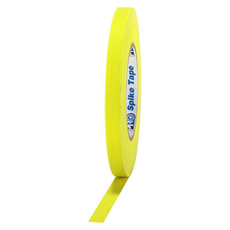 Pro® Spike Matte Cloth Gaffers Tape 1/2'' x 45 yards Choose from Multiple Colors (24 rolls per case)