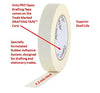 ProTapes Pro Drafting Flatback Paper Masking Tape specially formulated with a low tack adhesive system designed for the drafting and stationary trades, 60 yds Length x 3/4" Width (Pack of 1) - Tape & Supply