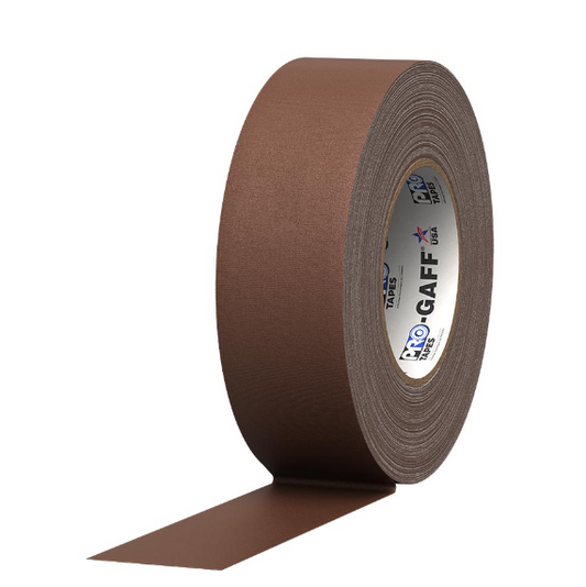 Pro Gaff® Tape Brown 2" x 25 yds (Box of 24 rolls) - Tape & Supply