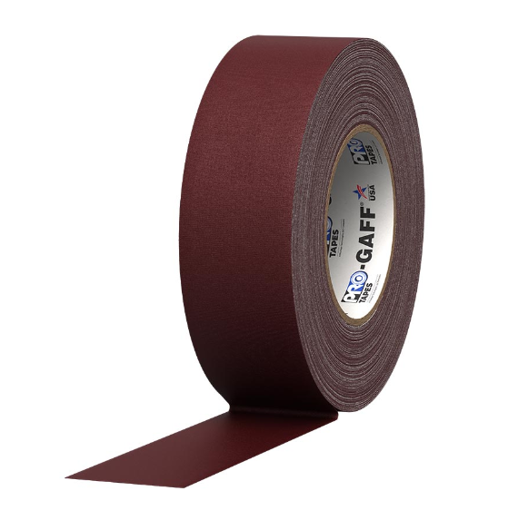 Pro Gaff® Tape Burgandy 2" x 25 yds (Box of 24 rolls) - Tape & Supply