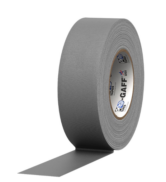 Pro Gaff® Dark Grey Dance Floor Splicing Tape 2" x 55 yds (Box of 24 rolls) - Tape & Supply