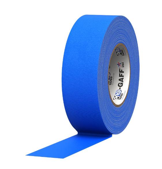 Pro Gaff® Tape Electric Blue 2" x 25 yds (Box of 24 rolls) - Tape & Supply