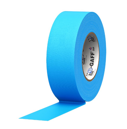 Pro Gaff® Tape Fluorescent Blue  2" x 25 yds (Box of 24 rolls) - Tape & Supply