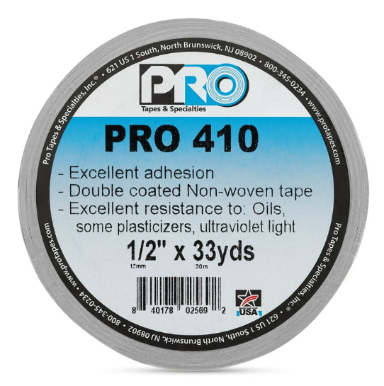 PRO® 410 ATG Double-coated ATG Tissue Bonding Tape (7.8 mils) (Box of 72 rolls) - Tape & Supply