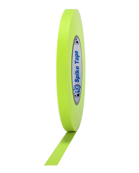 Pro® Spike Matte Cloth Gaffers Tape 1/2'' x 45 yards Choose from Multiple Colors (Single Roll) - Tape & Supply