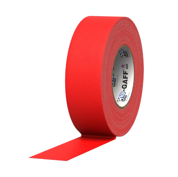 Pro Gaff® Tape Red 2" x 25 yds (Box of 24 rolls) - Tape & Supply