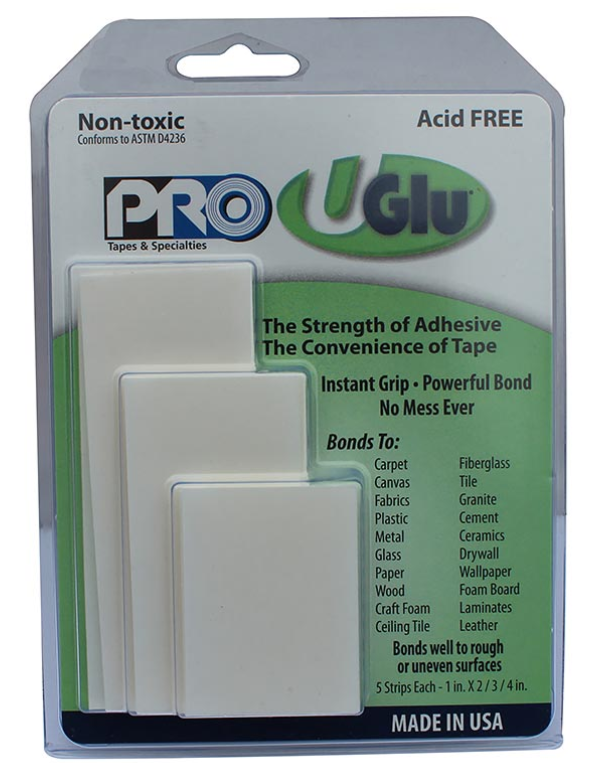 UGlu® 200 Strips Family Pack - Strips of Double-coated Mounting Tape - Tape & Supply