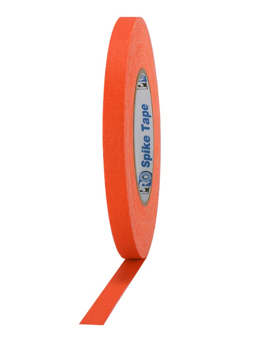 Pro® Spike Matte Cloth Gaffers Tape 1/2'' x 45 yards Choose from Multiple Colors (Single Roll) - Tape & Supply