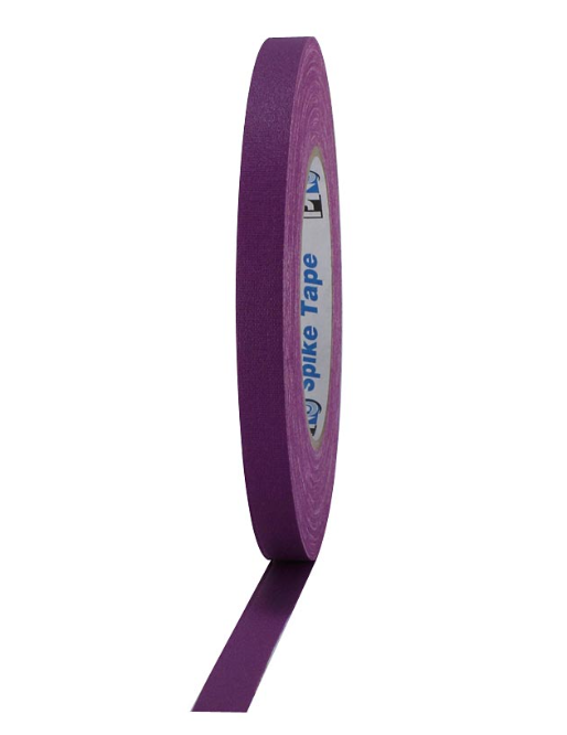Pro® Spike Matte Cloth Gaffers Tape 1/2'' x 45 yards Choose from Multiple Colors (Single Roll) - Tape & Supply